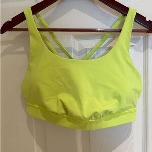Lululemon Energy Bra - Highlight Yellow - Small Flaw